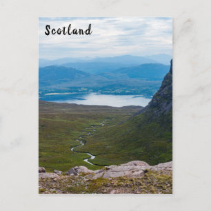 Typical Scottish Highlands landscape - Scotland Postcard