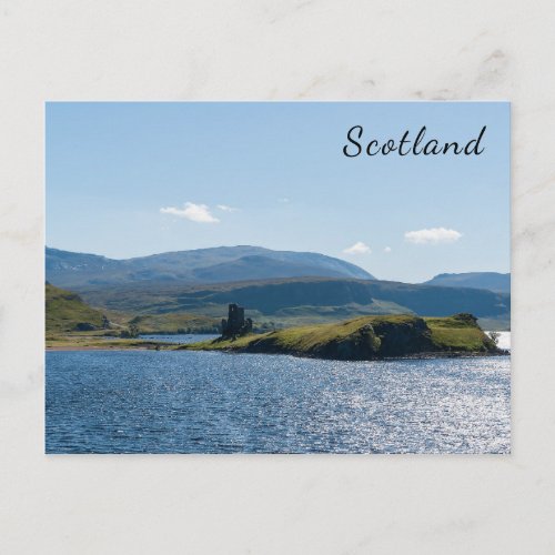 Typical Scottish Highlands landscape _ Scotland Postcard