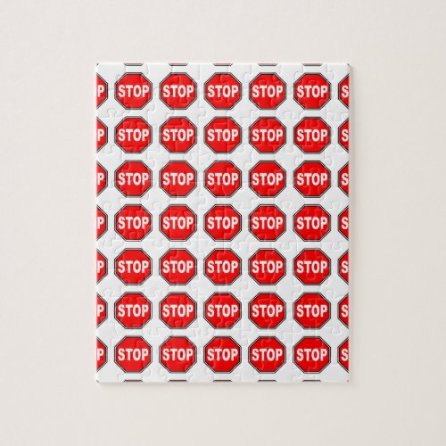 Typical Stop Sign Jigsaw Puzzle