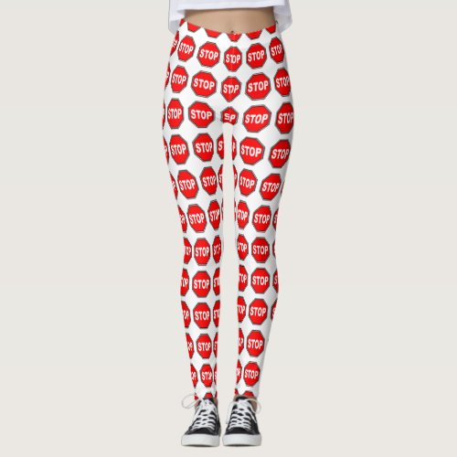 Typical Stop Sign Leggings