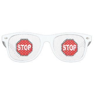 Typical Stop Sign Retro Sunglasses