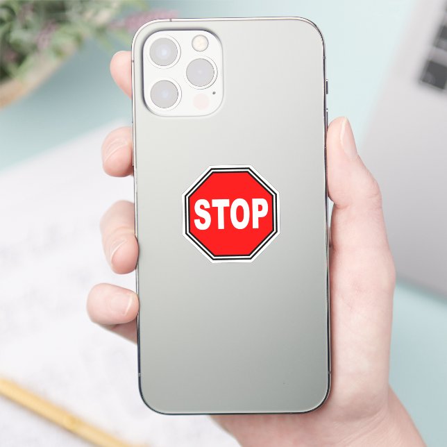 Typical Stop Sign Sticker (Phone)