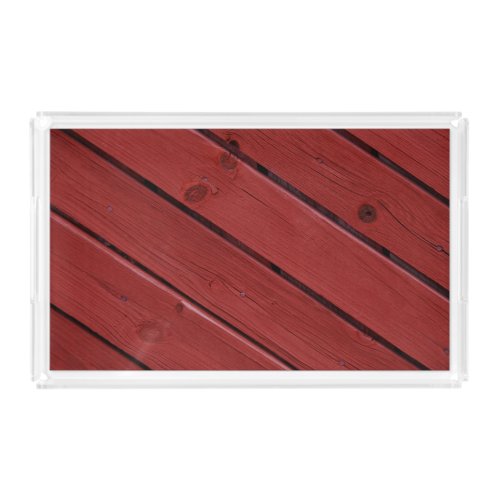 Typical Swedish Falun colors red color Acrylic Tray