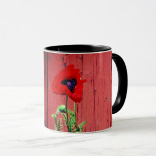 Typical Swedish Falun colors ,red color Mug