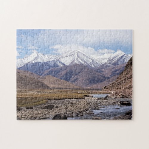 Typical Tibetan mountain landscape Jigsaw Puzzle