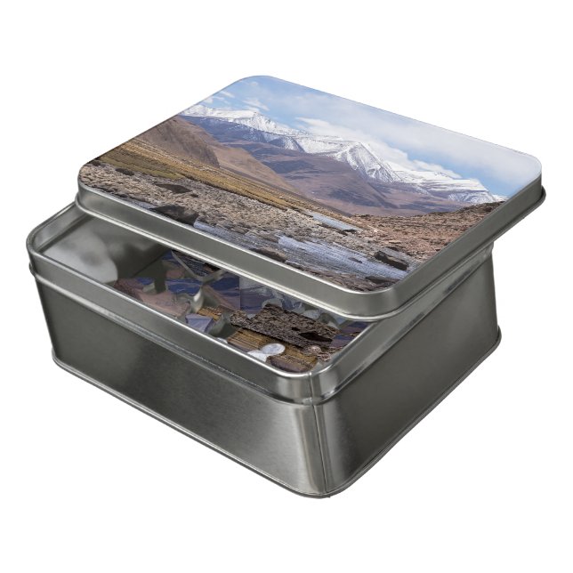 Typical Tibetan mountain landscape Jigsaw Puzzle (Lid Open)
