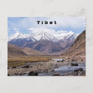 Typical Tibetan mountain landscape Postcard