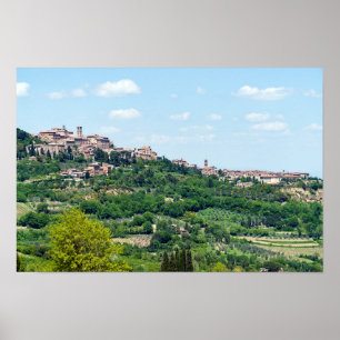 Typical Traditional Village in Tuscany - Italy Poster