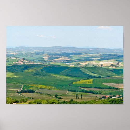 Typical Tuscany Landscape Poster