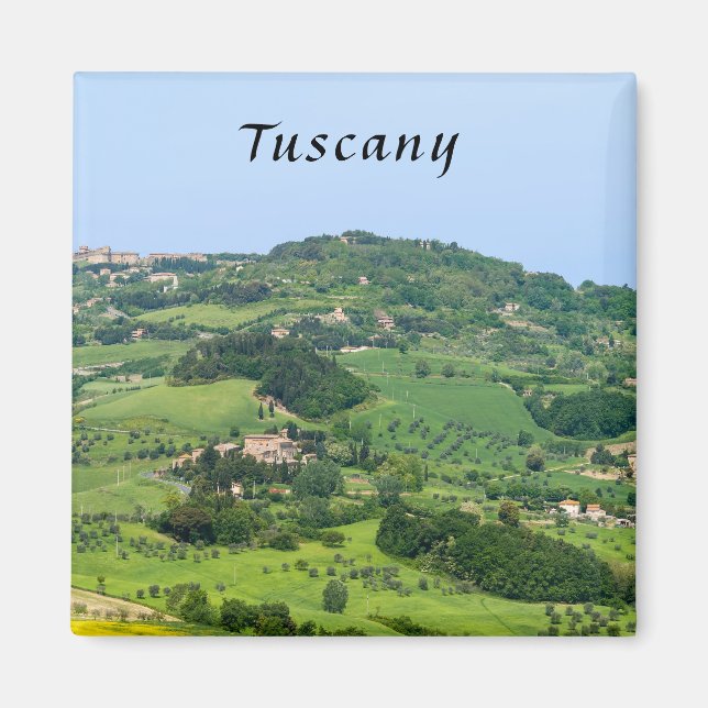 Typical Tuscany Landscape with Hills - Italy Magnet (Front)