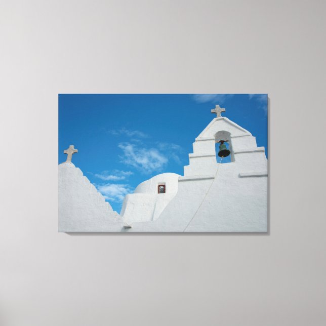 Typical whitewashed church canvas print (Front)