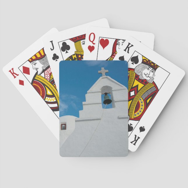 Typical whitewashed church poker cards (Back)