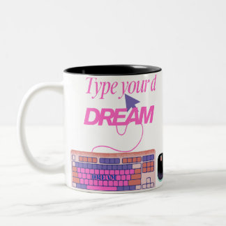 Typing My Future Two-Tone Coffee Mug