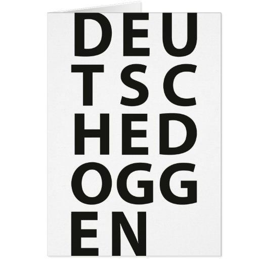 Typo: Great Dane Cards (Front)