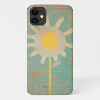 Typo Vintage Turquoise Old One Flower Case iphone