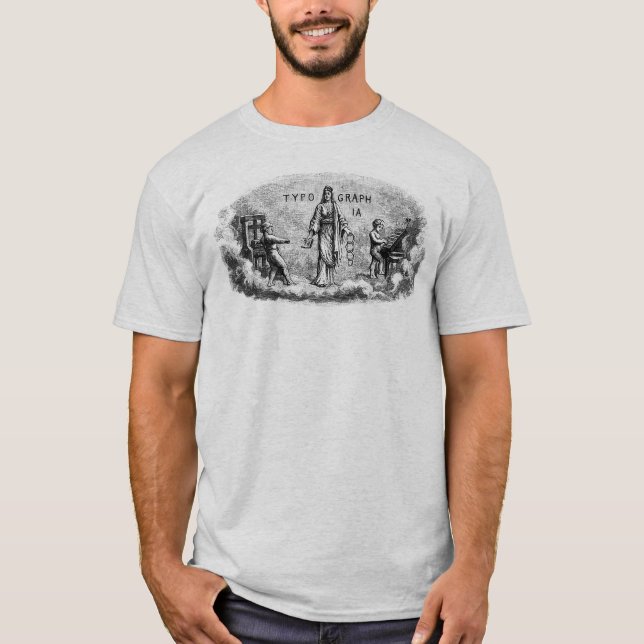 Typographia - Goddess of Graphic Design T-Shirt (Front)