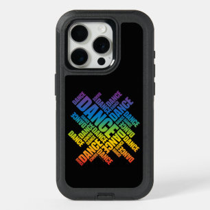Typographic Dance (Spectrum) iPhone 15 Pro Case