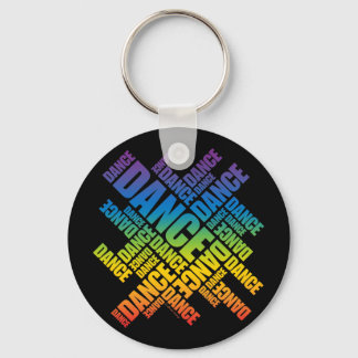 Typographic Dance (Spectrum) Keychain