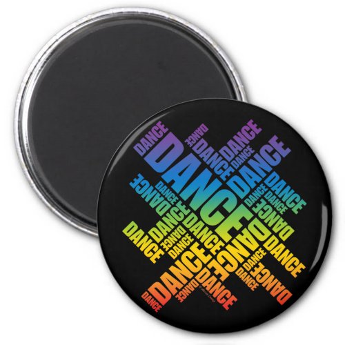 Typographic Dance Spectrum Magnet