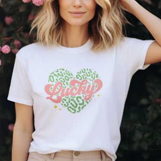 Typographic Heart Design St. Patricks Day  T-Shirt