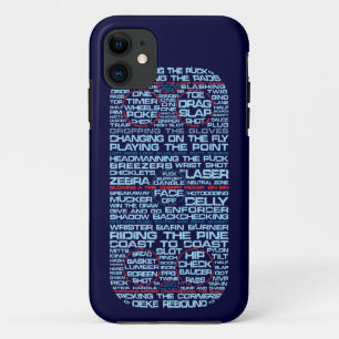 Typographic Ice Hockey Rink iphone 5 Case