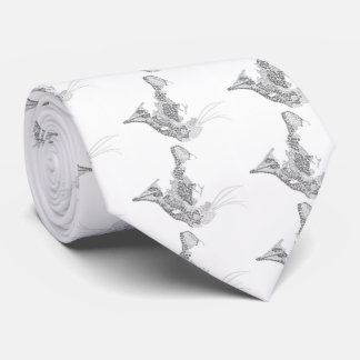 Typographic Kitty Tie