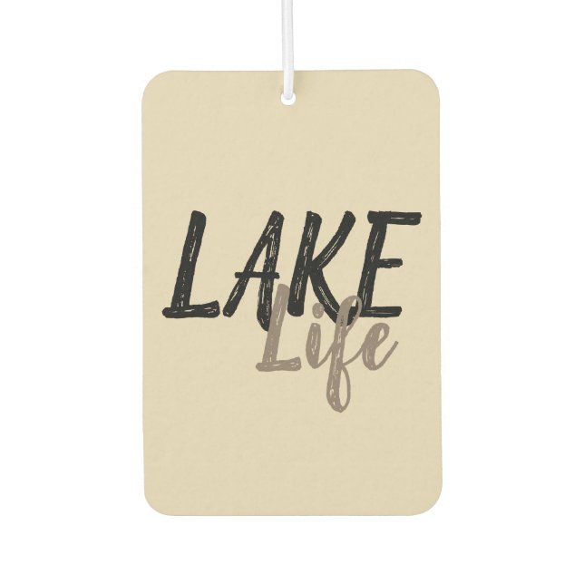Typographic nautical LAKE LIFE | Air Freshener (Front)