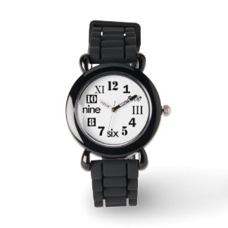 Typographic Playful Numbers Watch