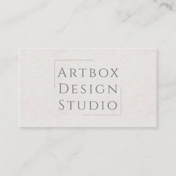 Typographic Rice Paper Business Card by artNimages at Zazzle