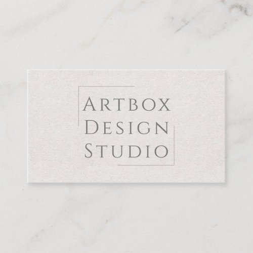Typographic Rice Paper Business Card