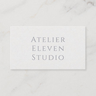 Typographic Rice Paper | White Business Card