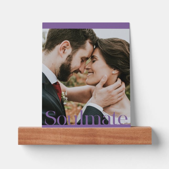Typographic Soulmate Frame Design Picture Ledge (Front)