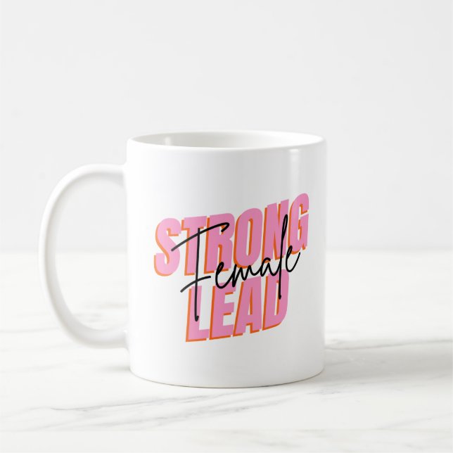 Typographic Vibrant Pop Motivational Coffee Mug (Left)