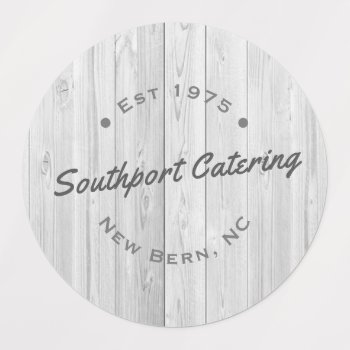 Typographic White Wood Labels by artNimages at Zazzle