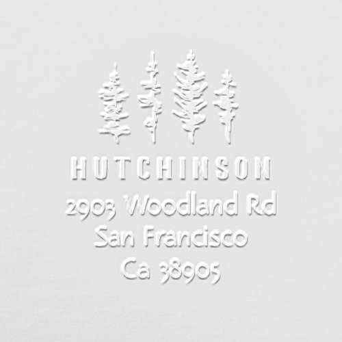 Typographical Trees Family Name Return Address Embosser