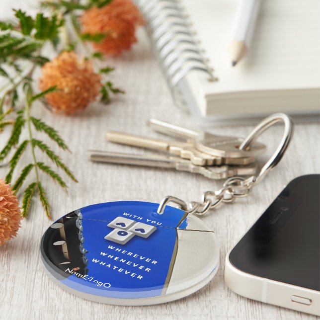typography_1_with you_1 acrylic keychain (Front Right)