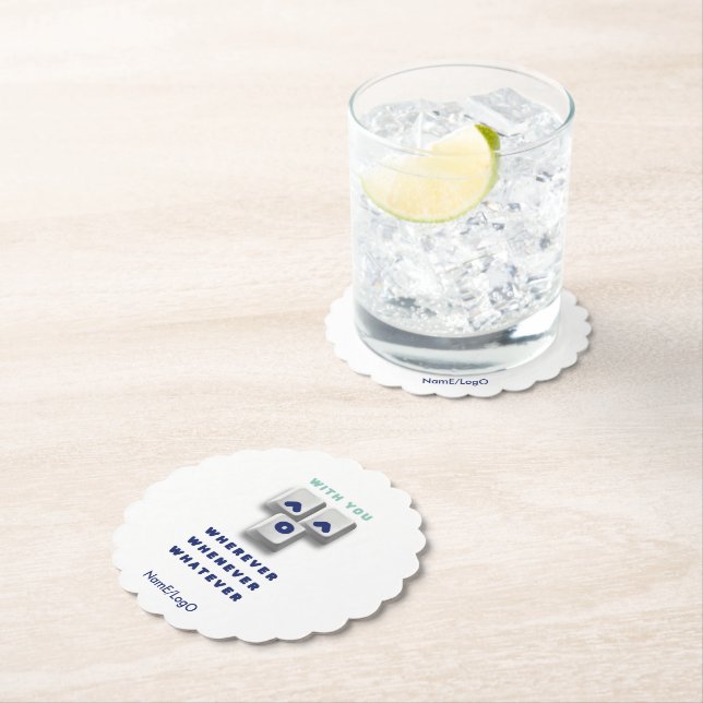 typography_2_with you_2 paper coaster (Insitu)