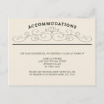 Typography Accommodations Enclosure Card at Zazzle