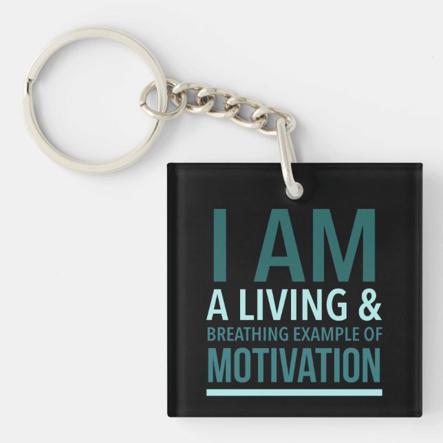 Typography Acrylic Keychain (Front)