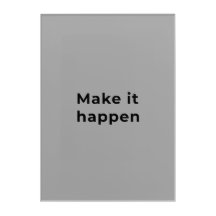 Typography acrylic wall art