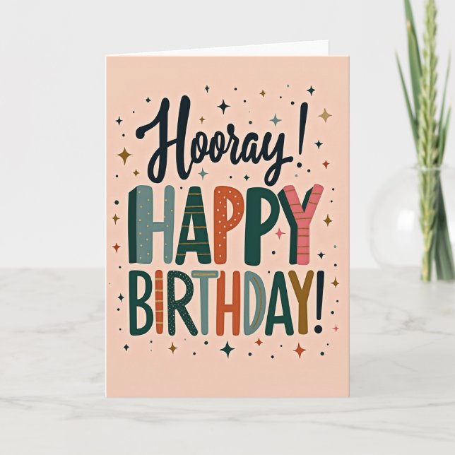 Typography Birthday Card (Front)