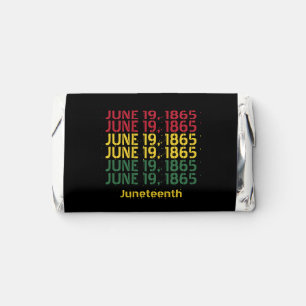 Typography Black History June 19 1865 Juneteenth Hershey's Miniatures