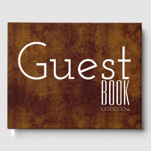 Typography business launch guest register CUSTOM 4 Book