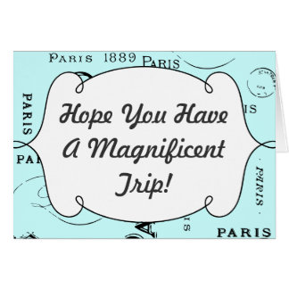 Typography Calligraphy Paris France Eiffel Tower Cards