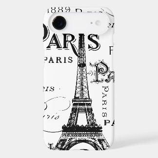 Typography Calligraphy Paris France Eiffel Tower iPhone 17 Air Case