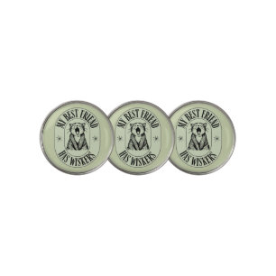 Typography Cat Lovers Pet Enthusiast Cat Dad's  Golf Ball Marker