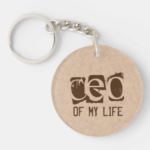 Typography CEO of My Life Keychain