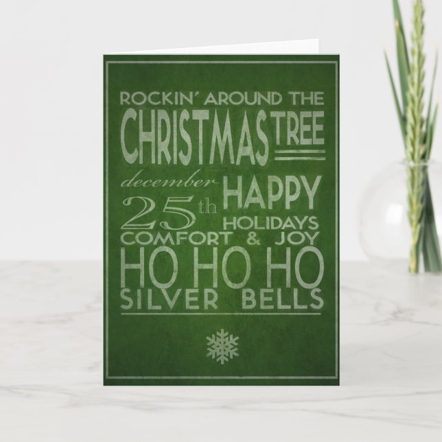 typography christmas card (Front)
