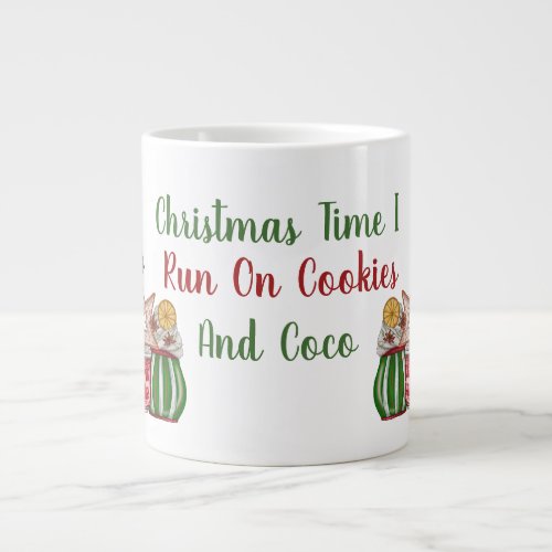 Typography Christmas  Giant Coffee Mug