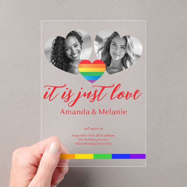 Typography, color and clearness  acrylic invitations (Insitu (Handheld))